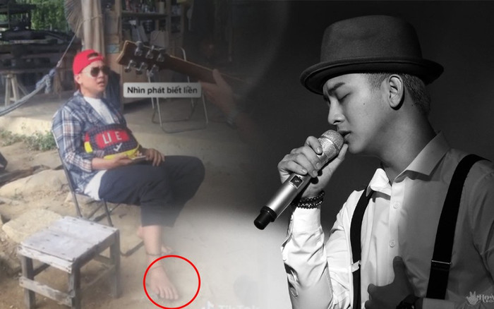 Clip: Hoài Lâm đi chân đất, ngoại hình đen nhẻm ngồi hát trên đường hậu công khai bạn gái kém tuổi Ảnh 2