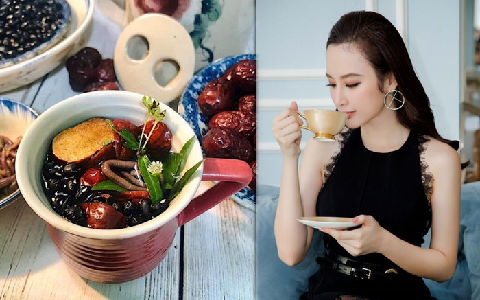 Sau phở địa long, Angela Phương Trinh tiếp tục chia sẻ món 'trà giun thập toàn' Ảnh 2