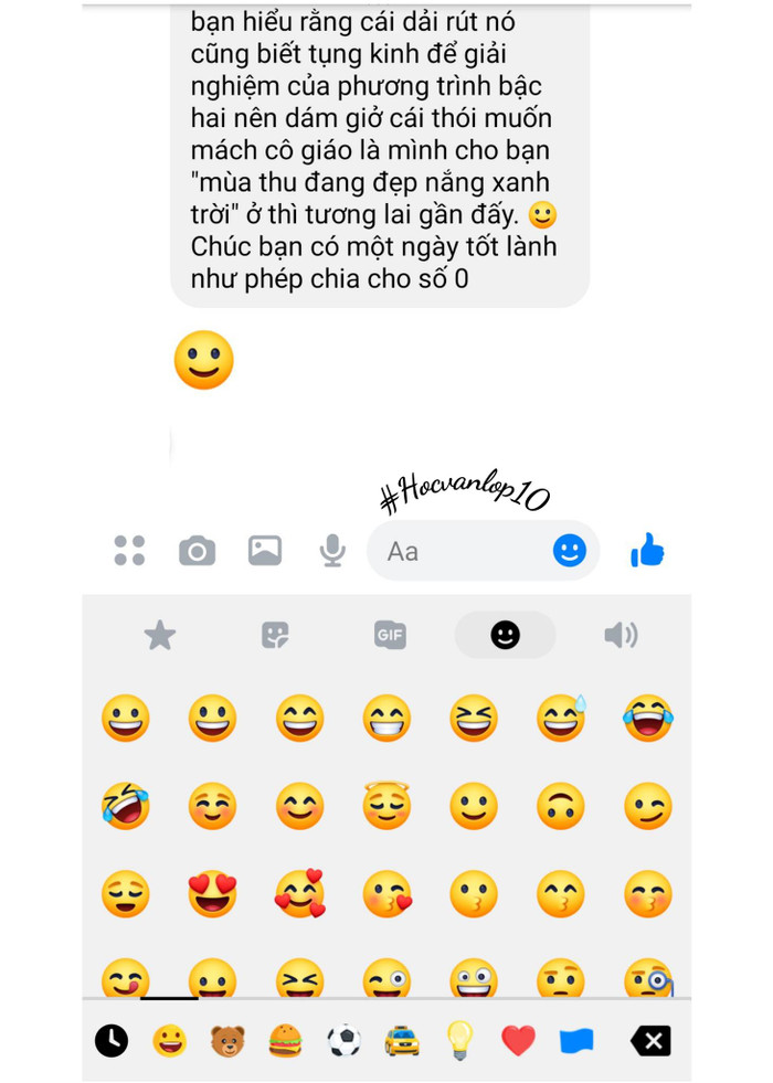 Đoạn tin nhắn dài cả nghìn từ mà bạn lớp trưởng nhận được sau lời nhắc đóng tiền quỹ lớp. Ảnh: Học văn lớp 10