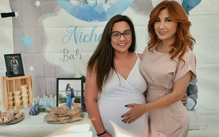 Ảnh hiếm hoi khi con gái Phi Nhung mang thai, khoảnh khắc cháu ngoại cố ca sĩ chiếm trọn spotlight Ảnh 2