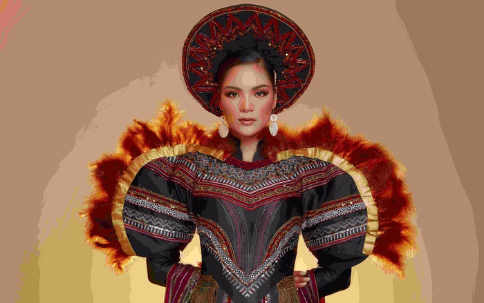 Trước giờ G chung kết Miss Earth 2021: Vân Anh khoe vẻ đẹp sắc sảo với Trang phục dân tộc cầu kỳ Ảnh 2