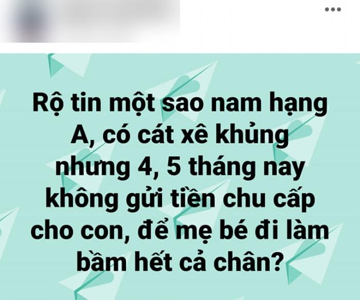 Rầm rộ tin một sao nam Vbiz nhiều tháng không cấp tiền nuôi con, Jack bị réo tên vì quá khứ 'dính chàm'? Ảnh 1