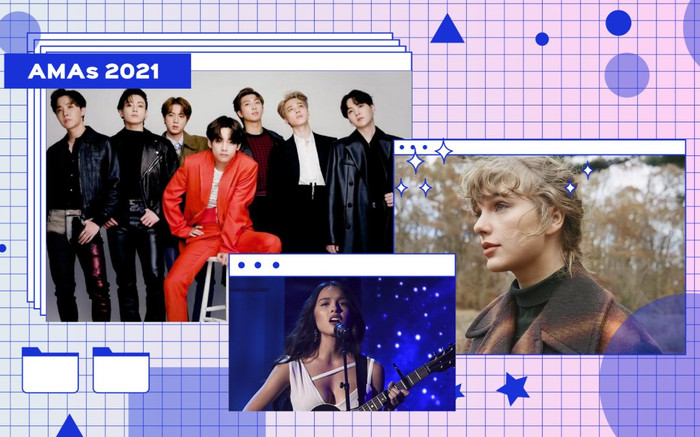 Điểm lại loạt giải thưởng AMAs 2021: BTS ôm giải 3 hạng mục, Taylor Swift cực thành công với evermore Ảnh 2