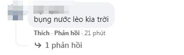Có người nói anh chàng đang có 'bụng nước lèo'.