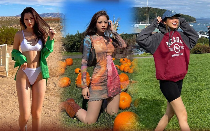 Chi Pu lúc kín đáo như nữ sinh, khi nóng bỏng chuẩn 'gái Mỹ' Ảnh 2