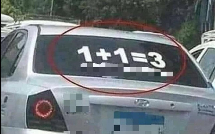 Phép tính '1+1=3' tưởng sai trầm trọng nhưng lại được nhiều người đồng tình sau khi đọc lời chú thích Ảnh 2