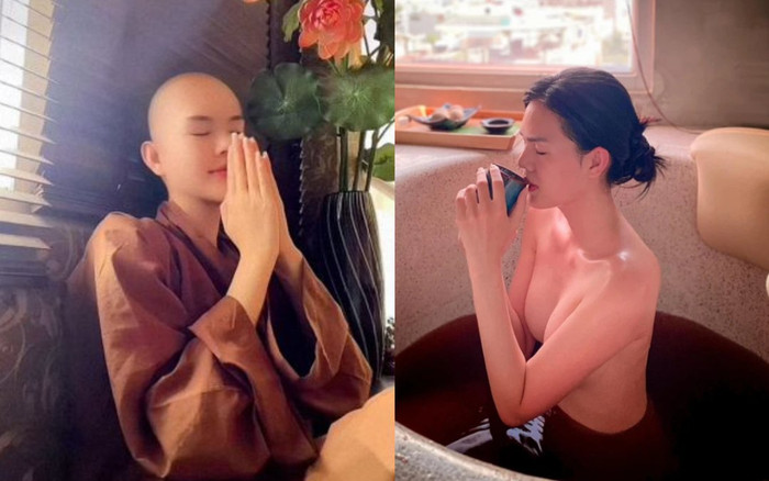 Nữ diễn viên từng cạo đầu quy y lên tiếng về bức ảnh ngâm bồn khoe nửa thân trên khiến dân tình xôn xao Ảnh 2