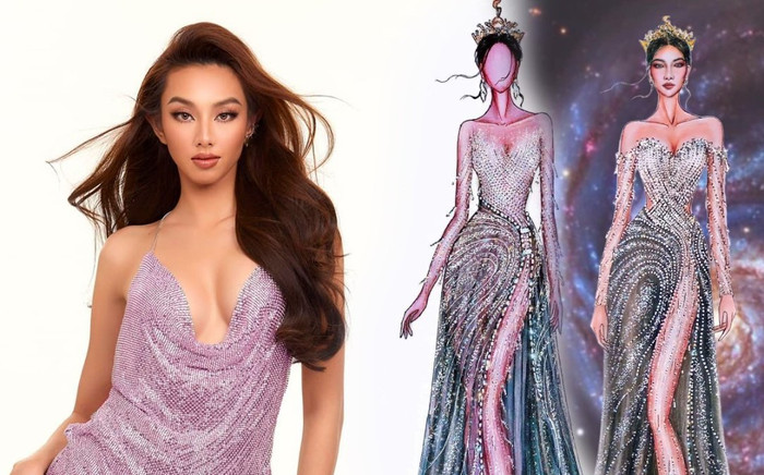 Váy dạ hội 'lốc xoáy ngân hà' của Thùy Tiên được chỉnh sửa, hứa hẹn bùng nổ tại Miss Grand Ảnh 2