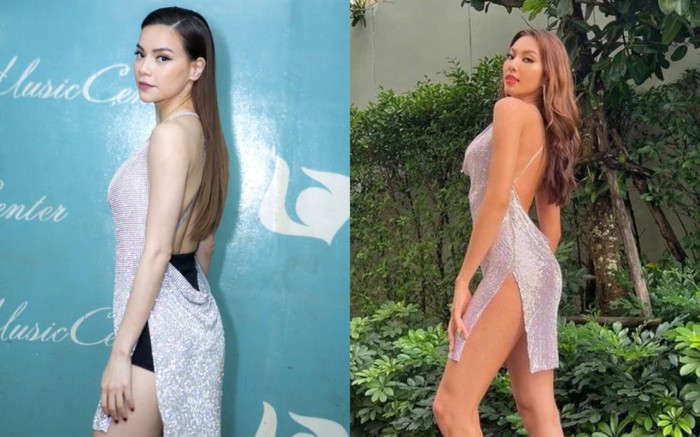 Cùng 'đụng' chiếc váy hở tứ bề với Hà Hồ, Thùy Tiên có bị trừ điểm thanh lịch Ảnh 2