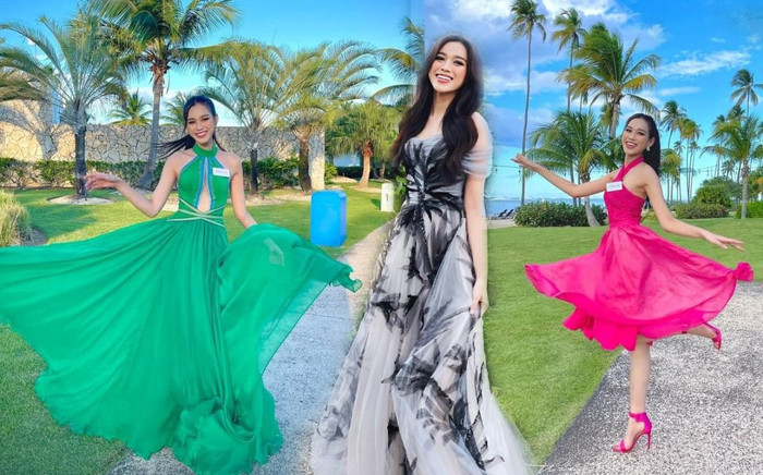 3 khoảnh khắc 'tung váy hất tà' kiêu sa điêu luyện của Đỗ Hà tại Miss World 2021 Ảnh 2