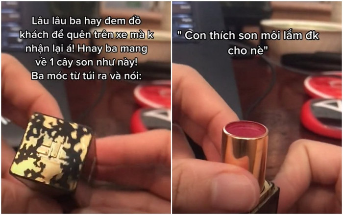 Cha đem thỏi son khách quên trên xe về cho con gái, món đồ cũ khiến cô gái nghẹn lòng và trân quý mãi mãi Ảnh 2