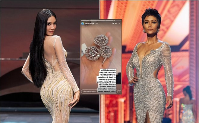 H'Hen Niê truyền may mắn cho Kim Duyên bằng món đồ giúp cô lọt Top 5 Miss Universe Ảnh 2