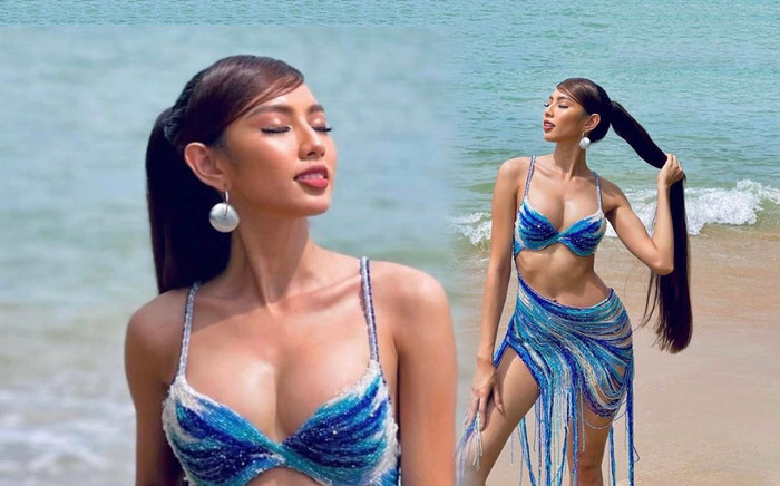 Thùy Tiên 'đốt cháy' bãi biển với tạo hình nàng tiên cá có đường cong gắt hơn đường đua Ảnh 2
