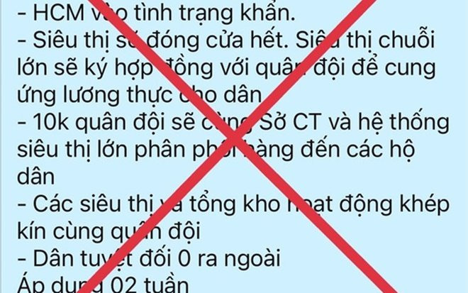 Thông tin 'TP.HCM vào trình trạng khẩn' lan truyền trên mạng là bịa đặt Ảnh 2