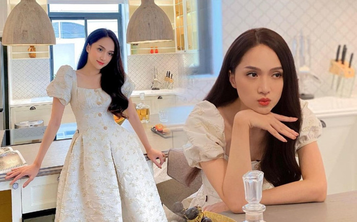 Hương Giang diện váy xinh như công chúa thả dáng 'sống ảo' bên trong biệt thự đậm mùi tiền Ảnh 2