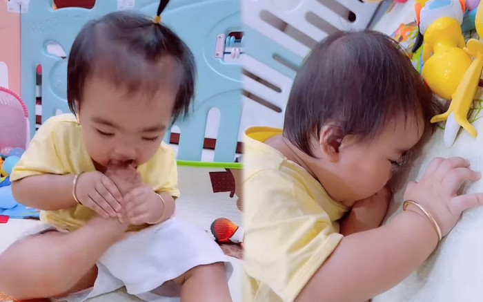 Clip con gái Mạc Văn Khoa 'gặm chân' trong sự 'la hét' của bố Ảnh 2