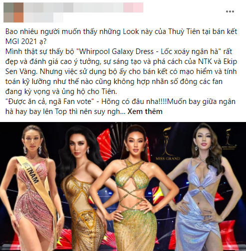 Fan kêu gọi Thùy Tiên đổi gấp đầm dạ hội bán kết, Kiều Loan tiết lộ: 'Ê-kíp đang xem xét lại' Ảnh 4