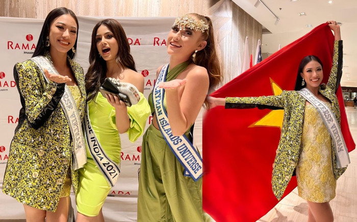 Kim Duyên xanh tươi mát, rạng rỡ đọ sắc với hoa hậu Ấn Độ và quần đảo Cayman Ảnh 2