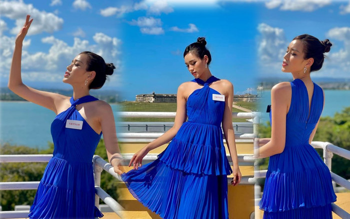 Đỗ Thị Hà xinh đẹp lung linh đón nắng Puerto Rico, fan phát hiện một chi tiết thú vị Ảnh 2
