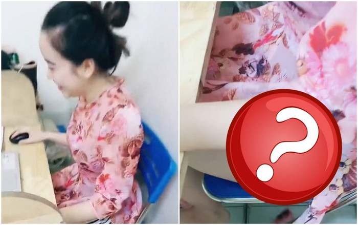 Vừa đứng lên có việc riêng thì học trò khúc khích cười, cô giáo ngượng chín mặt vì chiếc quần đang mặc Ảnh 2