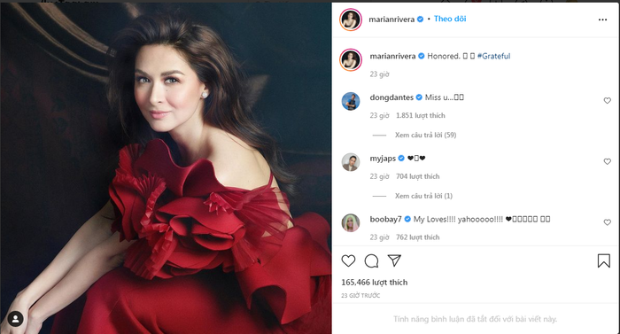 Hình ảnh Marian Rivera đăng tải trên trang instagram cá nhân càng khiến tin cô là giám khảo tại cuộc thi sắc đẹp lớn nhất hành tinh tăng cao. Tuy vậy, chưa có thông báo chính thức nào xác nhận việc này.