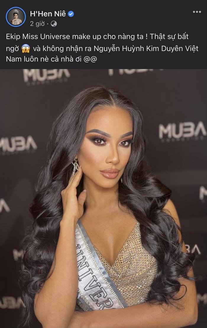 H'Hen Niê lên tiếng bảo vệ khi Kim Duyên bị chê bai vì make up đậm tại Miss Universe 2021 Ảnh 5