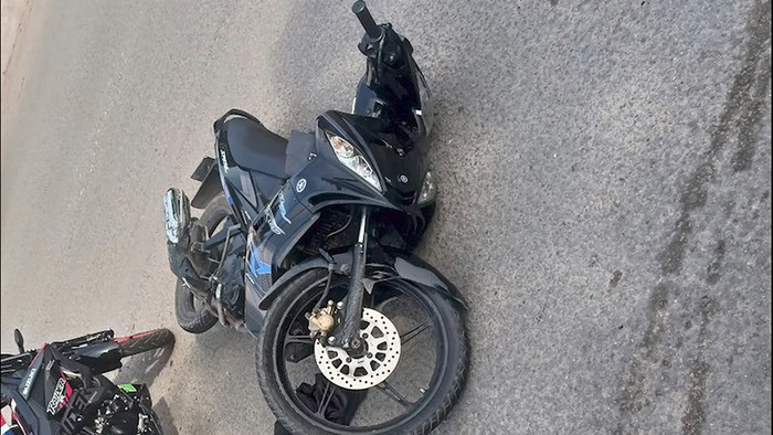 Chiếc xe mà đối tượng sử dụng để đi cướp giật. Ảnh: HT/PLO