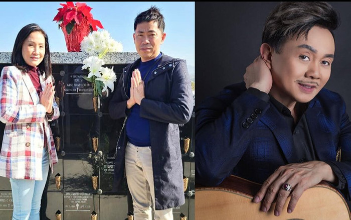 Hồng Đào - Hoài Tâm đăng ảnh thăm mộ Chí Tài, bình luận của bà xã Phương Loan mới khiến netizen bồi hồi Ảnh 2