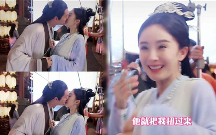 Hậu trường cảnh hôn của 'Hộc châu phu nhân': Trần Vỹ Đình khiến Dương Mịch cười ngất vì quá thản nhiên Ảnh 2