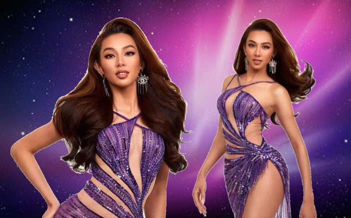 Thùy Tiên khiến fan xôn xao khi xuất hiện bộ váy màu tím đỉnh của chóp trước đêm chung kết Ảnh 2