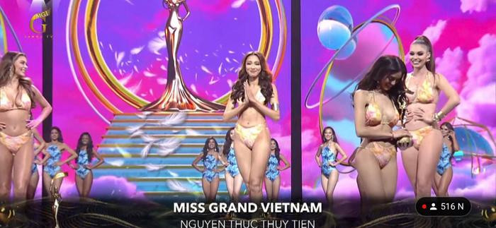 Thùy Tiên diễn đồ tắm khoe đường cong lượn sóng, vỡ òa khi lọt top 10 Miss Grand 2021 Ảnh 6