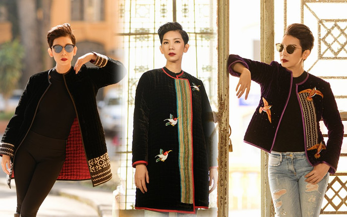 Xuân Lan mặc áo chần bông, thần thái chuẩn siêu mẫu thế hệ vàng Việt Nam Ảnh 2