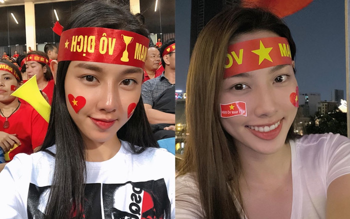 Hoa hậu Thuỳ Tiên tiếp sức cho thầy trò HLV Park Hang Seo đánh bại tuyển Lào? Ảnh 2