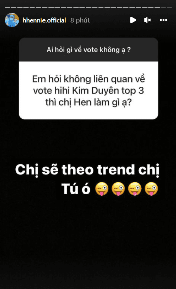 H'Hen Niê chơi lớn, theo 'trend Minh Tú' công khai bạn trai nếu Kim Duyên vào top 3 Ảnh 1