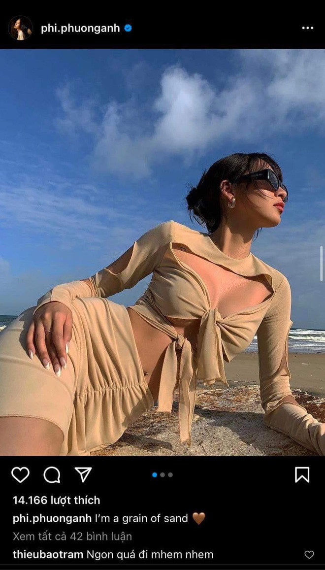 Trước đó, Thiều Bảo Trâm vẫn like và bình luận trên các bài đăng của Phí Phương Anh khá đều đặn.