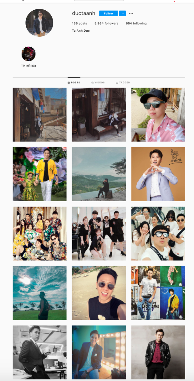 Anh Đức 'thẳng tay' xoá loạt ảnh mặn nồng cùng bạn gái.