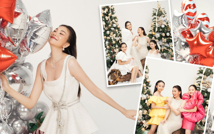 Chị đẹp Thanh Hằng trẻ trung hồn nhiên như gái 18, tưng bừng đón Giáng sinh Ảnh 2