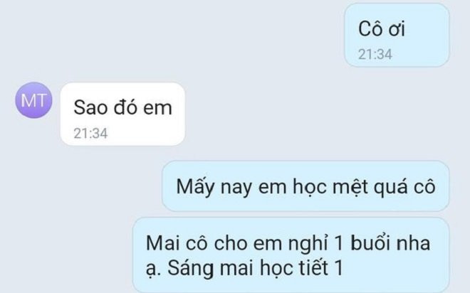 Xin cô giáo nghỉ một buổi, nam sinh không những được đồng ý mà còn nhận thêm lời hồi đáp cực dễ thương Ảnh 2