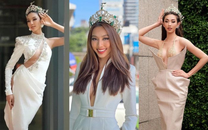 Vài ngày sau đăng quang, Thùy Tiên 'chiêu đãi' fan với loạt váy áo cắt xẻ mạnh tay, khoe vóc dáng hết cỡ Ảnh 2