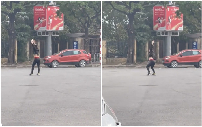Gái xinh vô tư nhún nhảy giữa đường phố Hà Nội khiến dư luận tranh cãi dữ dội Ảnh 2