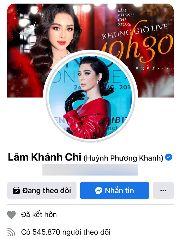 Lâm Khánh Chi vẫn giữ nguyên trạng thái 'đã kết hôn'.
