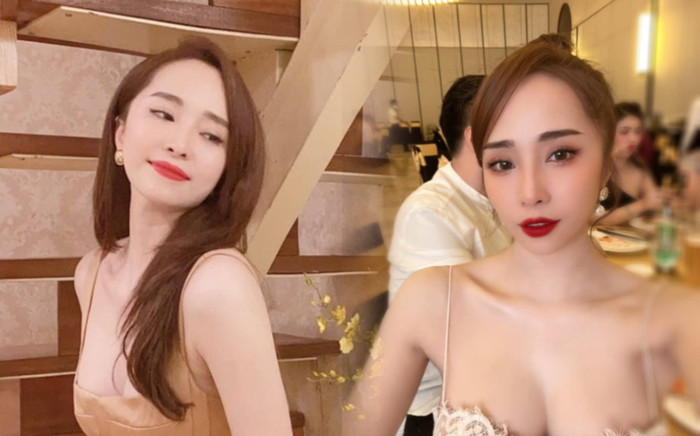 'Cá sấu chúa' Quỳnh Nga khiến bao người xốn mắt khi mặc váy gợi cảm khoe cặp tuyết lê căng đầy Ảnh 2