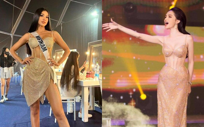 Hoá ra Kim Duyên 'vung kéo' cắt váy Hương Giang để đi thi Miss Universe Ảnh 2