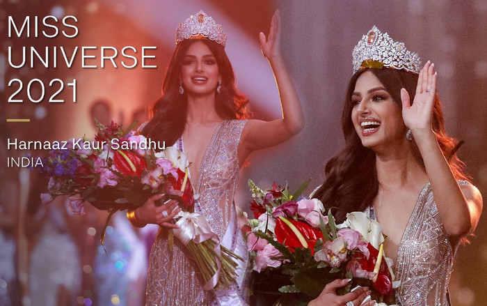 Harnaaz Kaur Sandhu chính thức trở thành Miss Universe 2021.