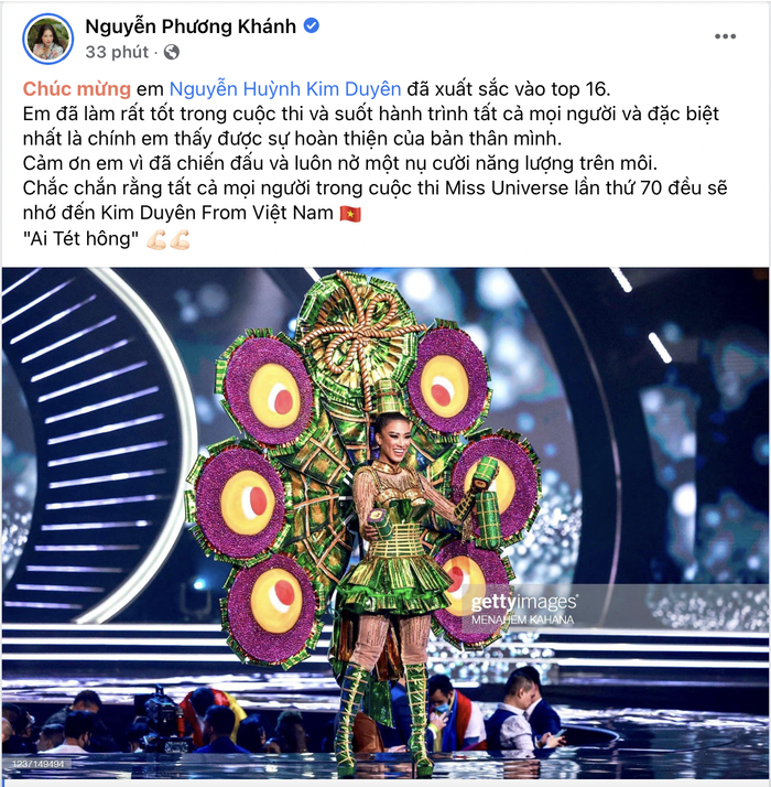 Hoa hậu Phương Khánh nhận định Kim Duyên đã làm rất tốt vai trò của mình.