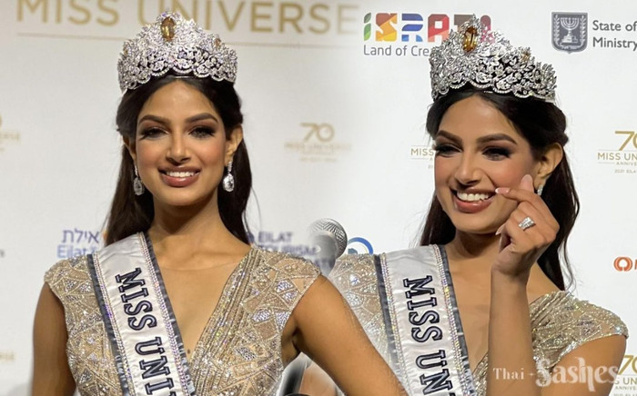 Tân Miss Universe Harnaaz Sandhu lần đầu xuất hiện sau đăng quang, nhan sắc nữ thần là có thật Ảnh 2