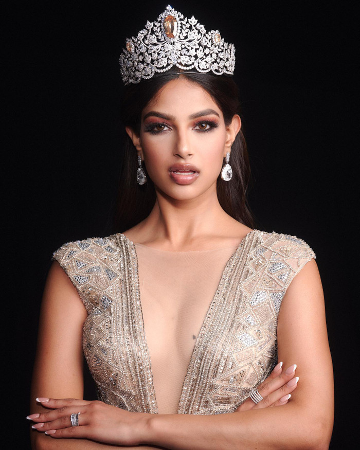 Tân Miss Universe Harnaaz Sandhu lần đầu xuất hiện sau đăng quang, nhan sắc nữ thần là có thật Ảnh 3