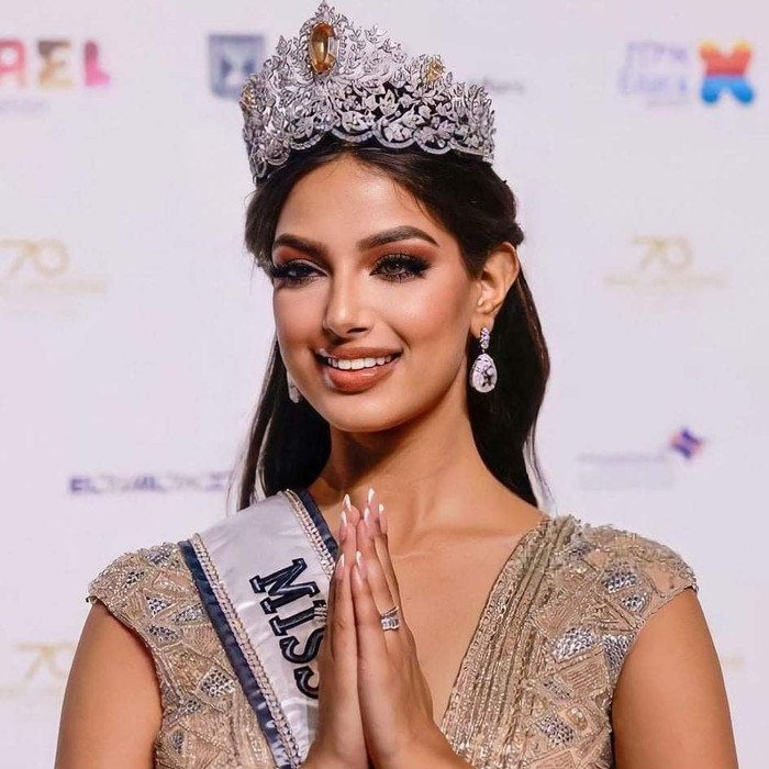 Tân Miss Universe Harnaaz Sandhu lần đầu xuất hiện sau đăng quang, nhan sắc nữ thần là có thật Ảnh 5