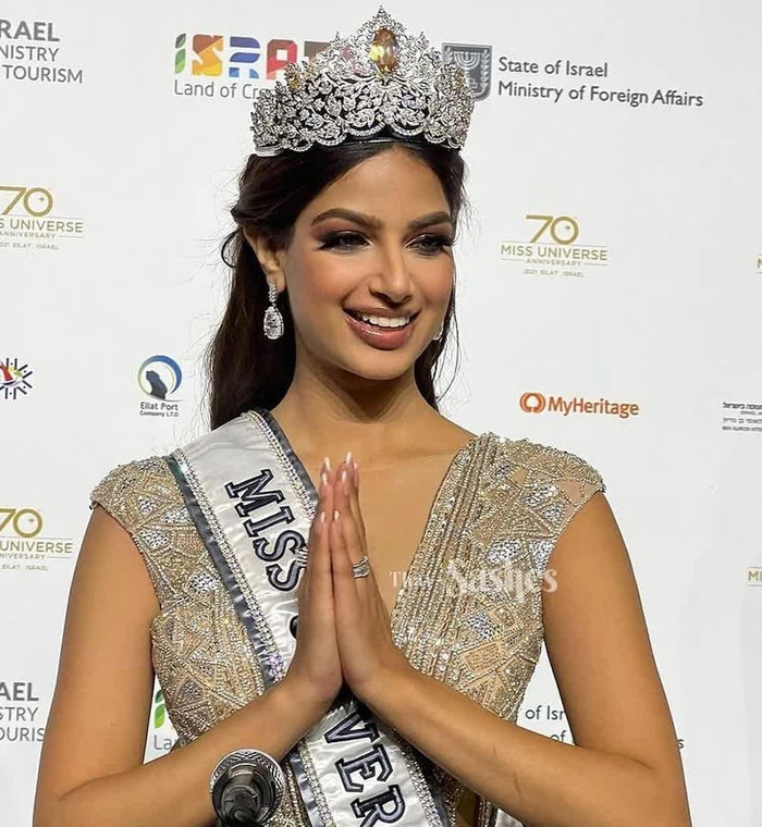 Tân Miss Universe Harnaaz Sandhu lần đầu xuất hiện sau đăng quang, nhan sắc nữ thần là có thật Ảnh 9