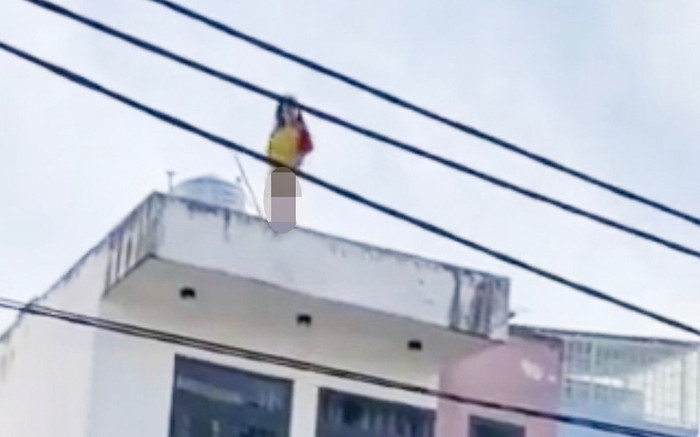 Cô gái không mặc quần trèo lên mái nhà la hét và đòi nhảy lầu, nghi ngáo đá Ảnh 2